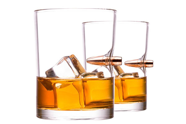 american bullet glass bourbon fathers day gift