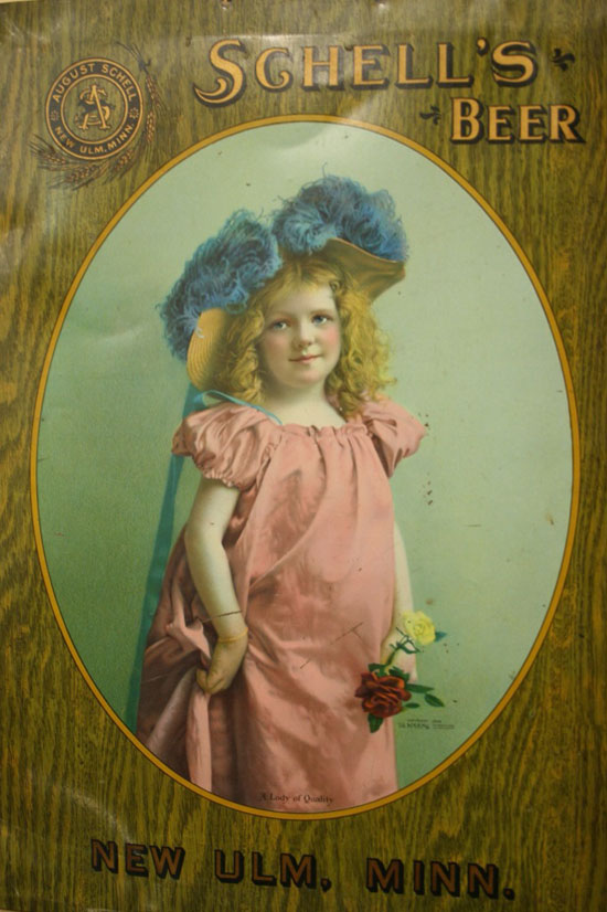 little girl beer advertisement