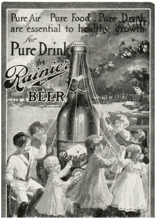 kids loving ranier beer